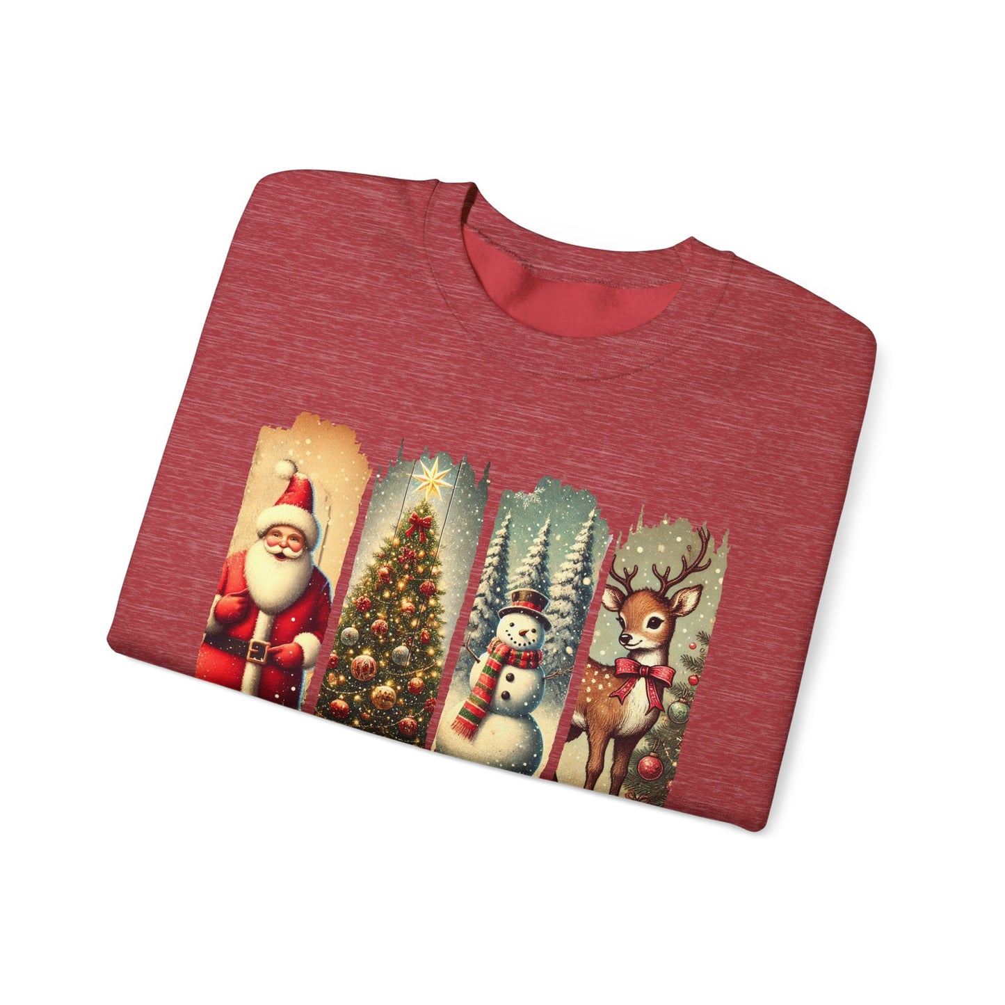 Retro Christmas: Unisex Heavy Blend™ Crewneck Sweatshirt