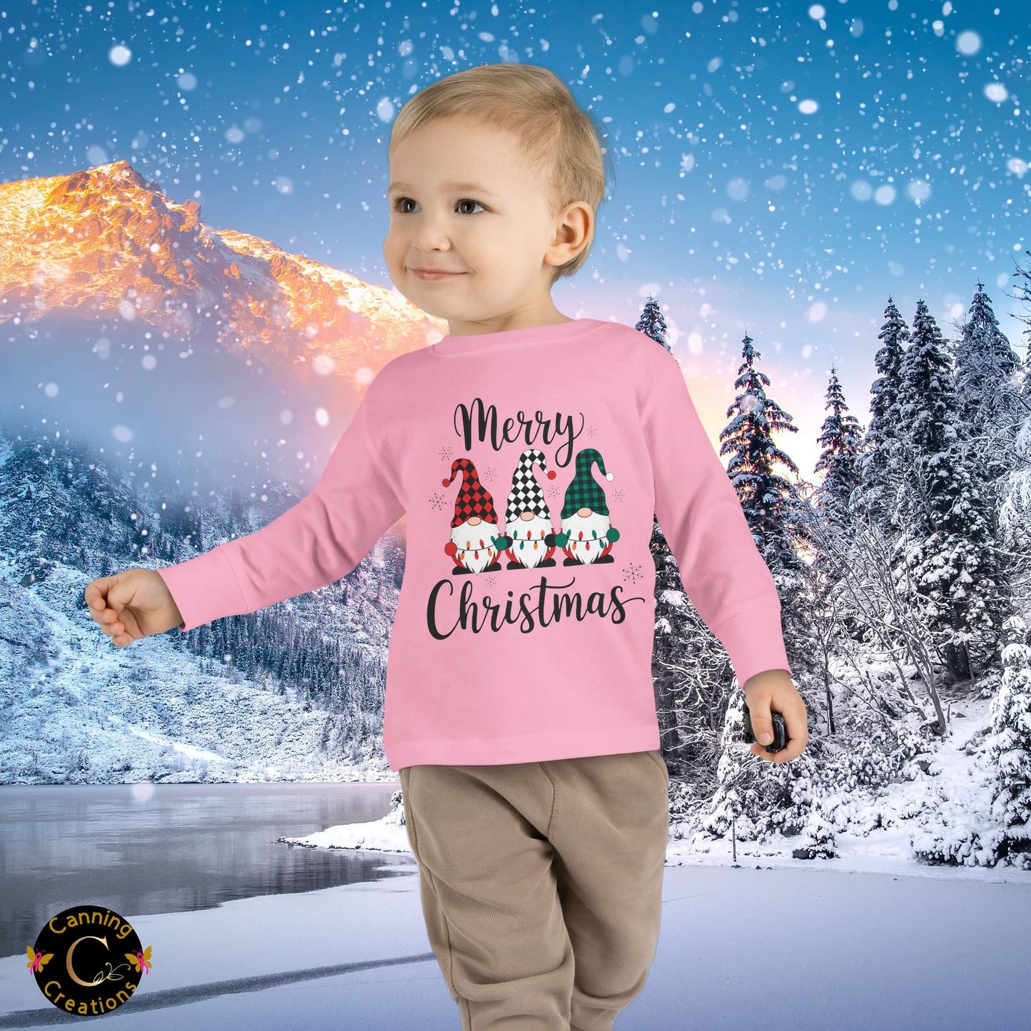 Merry Christmas Toddler Long Sleeve Tee