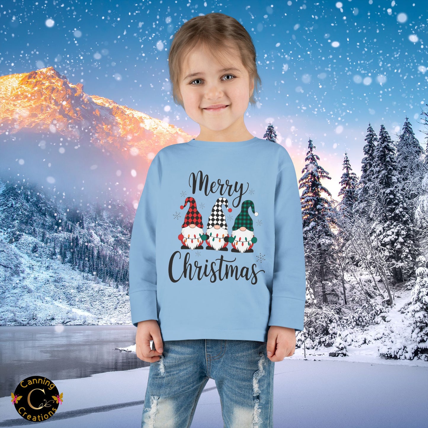 Merry Christmas Toddler Long Sleeve Tee