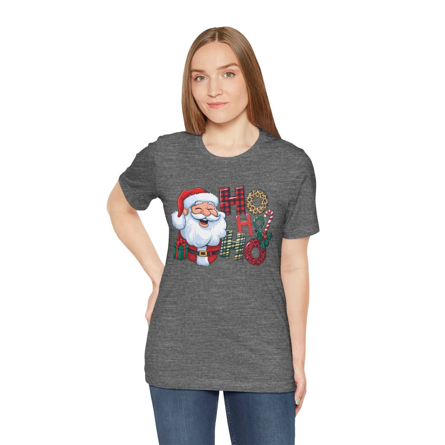 SANTA HO HO HO, Unisex Jersey Short Sleeve Tee