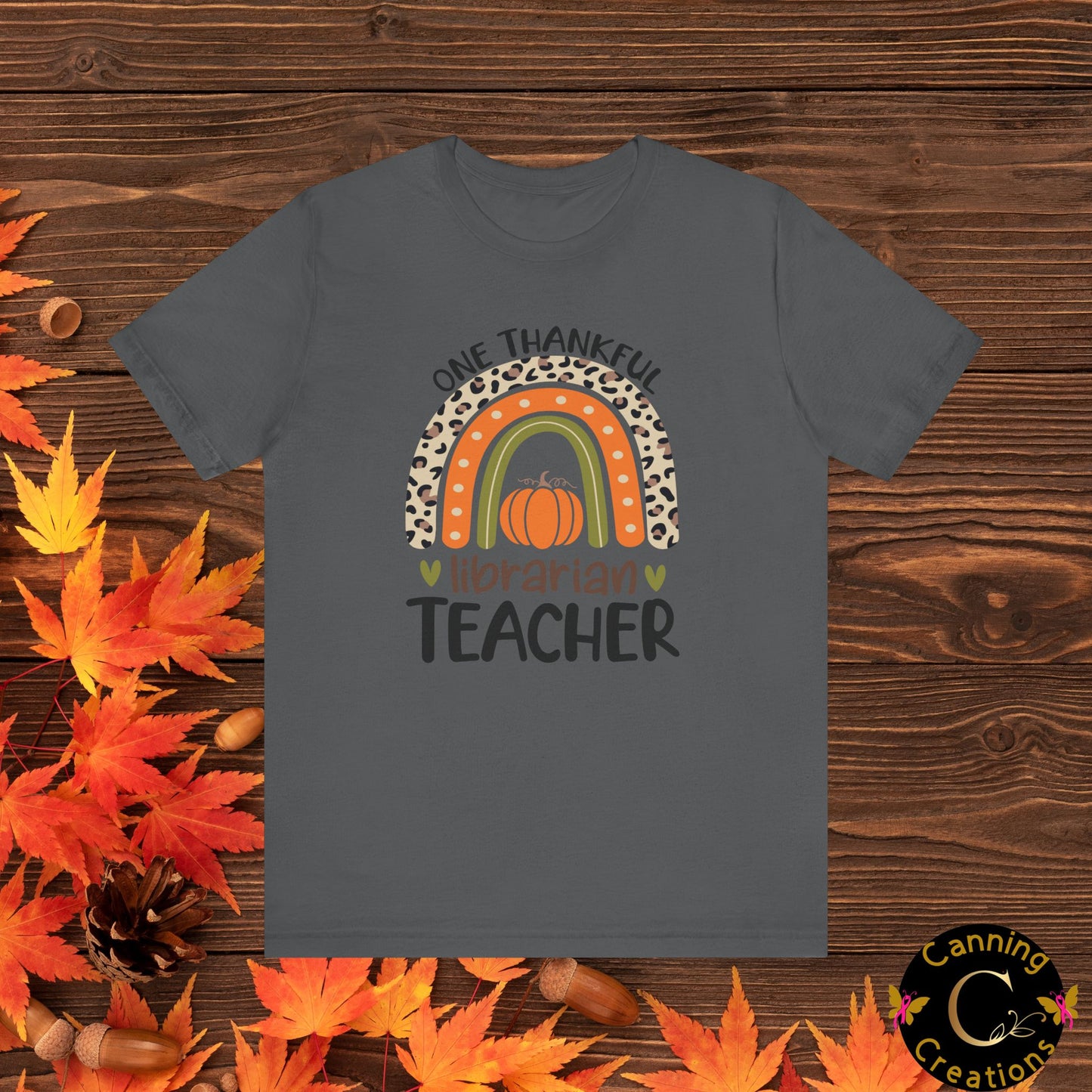 ONE THANKFUL LIBRARIAN TEACHER: Unisex Jersey Short Sleeve Tee