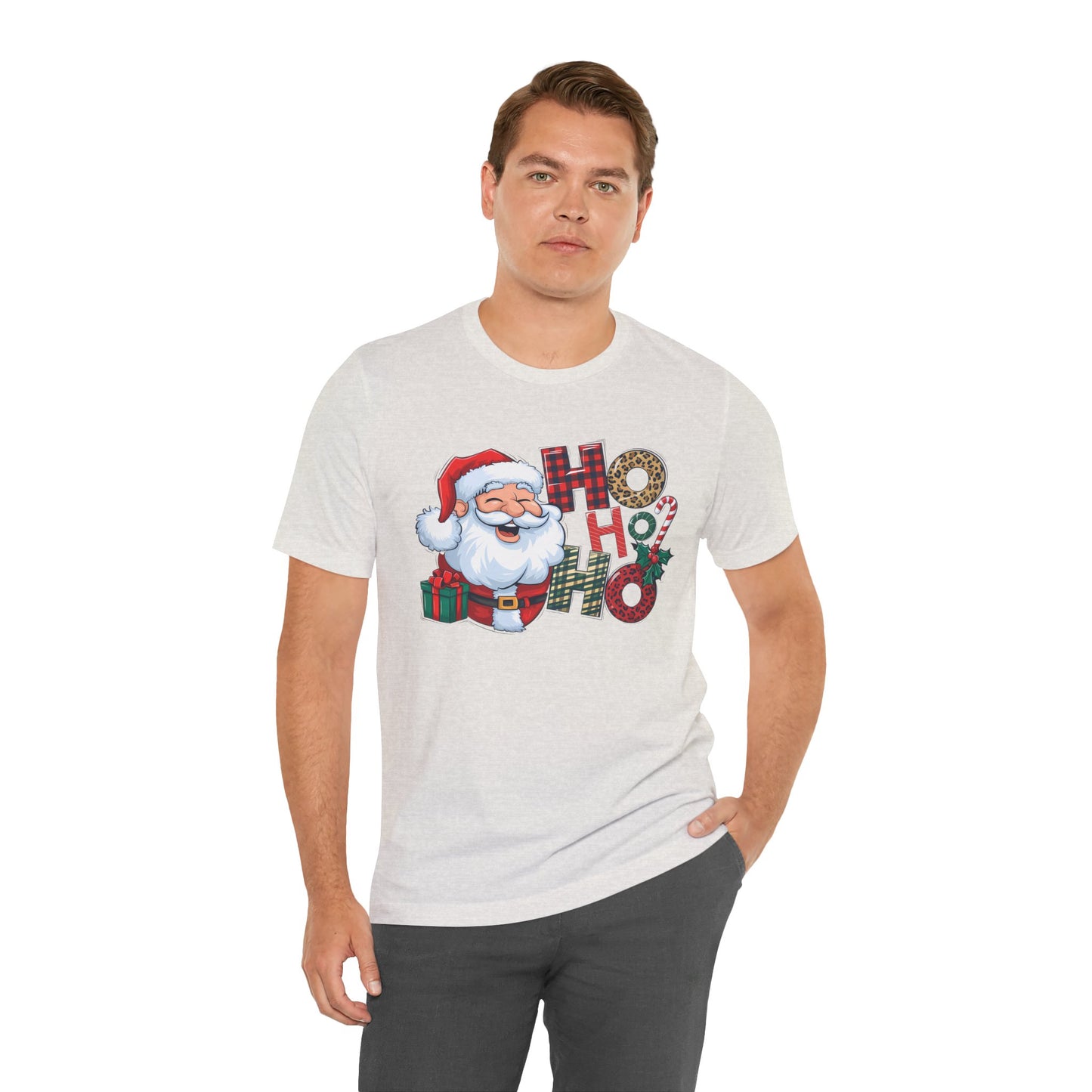 SANTA HO HO HO, Unisex Jersey Short Sleeve Tee