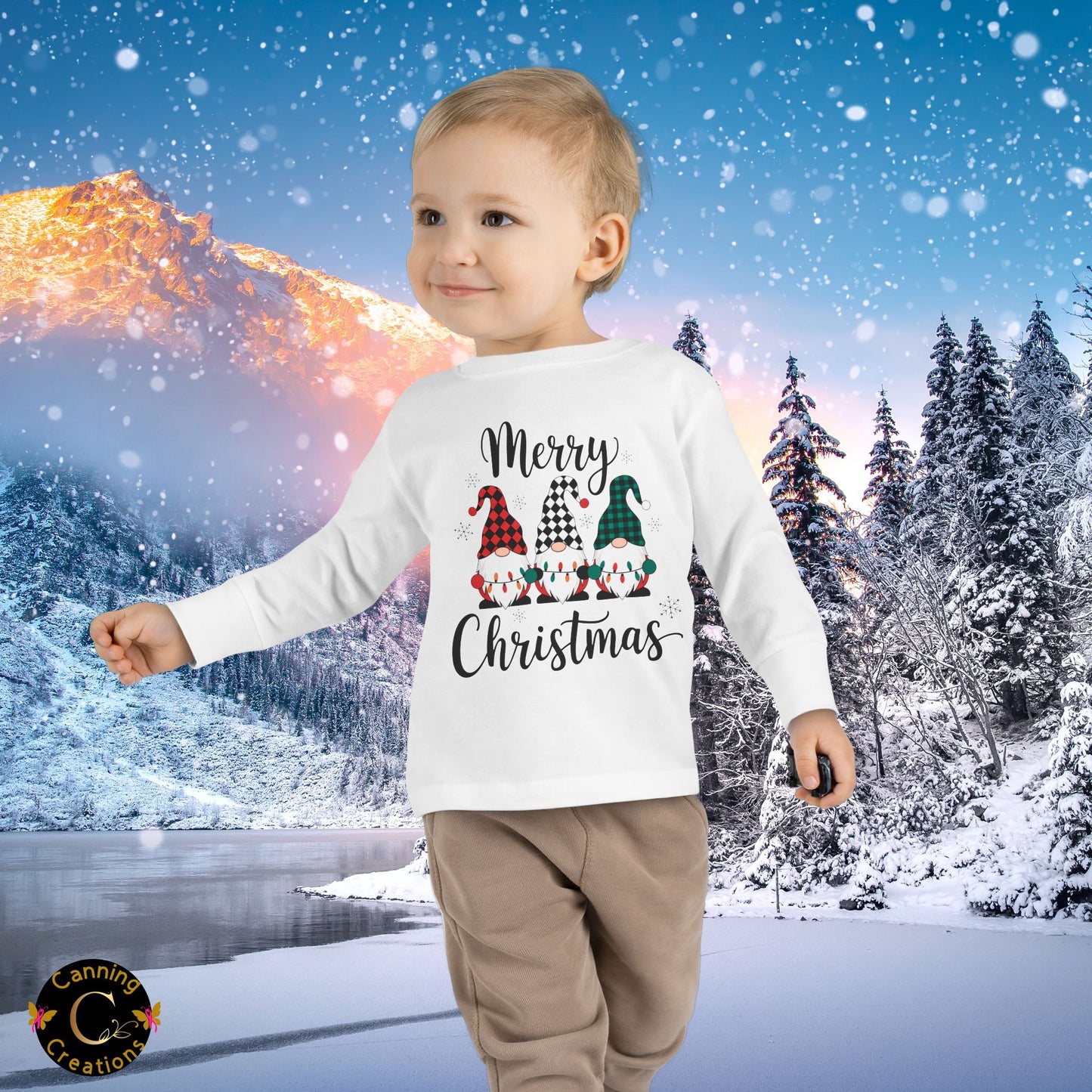 Merry Christmas Toddler Long Sleeve Tee