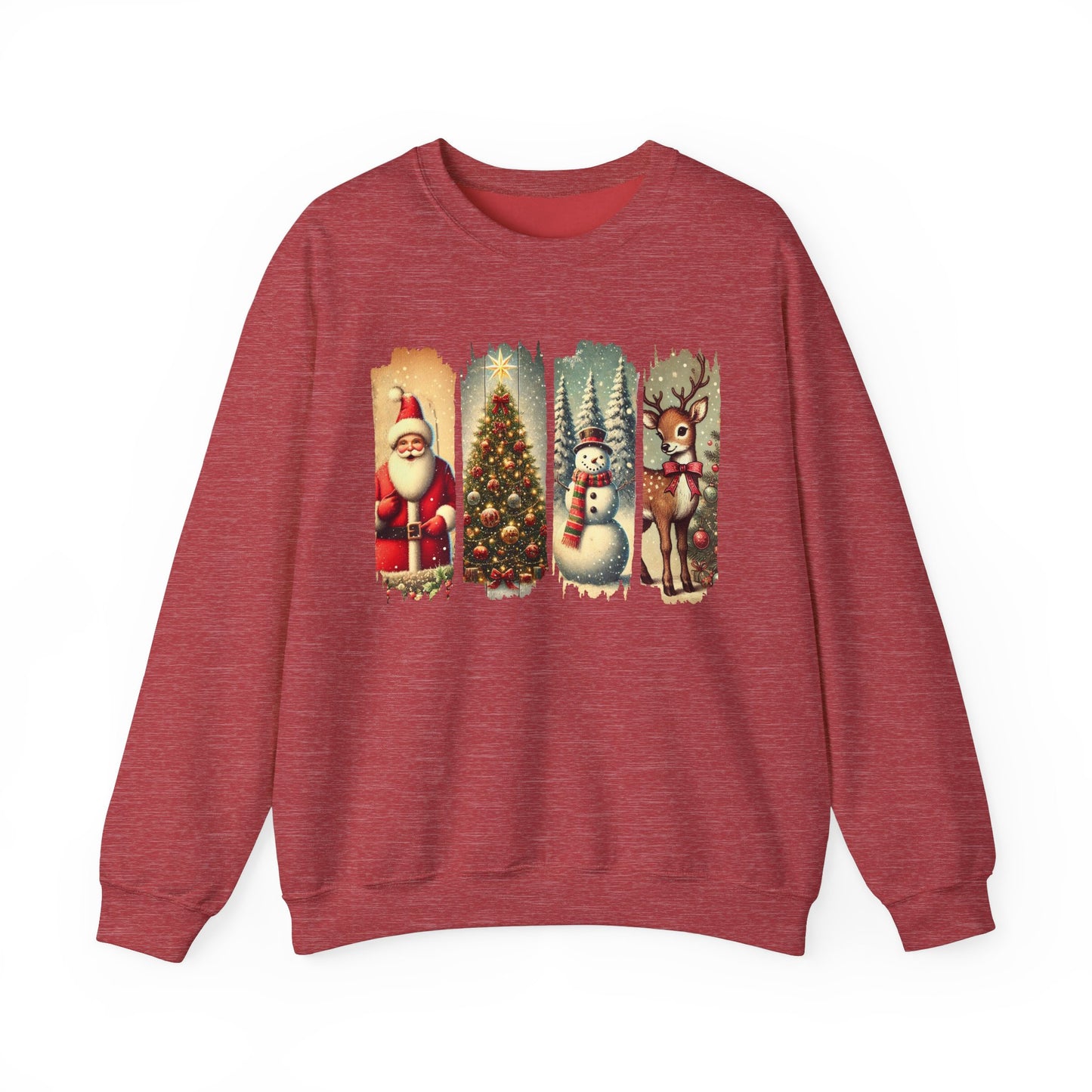 Retro Christmas: Unisex Heavy Blend™ Crewneck Sweatshirt