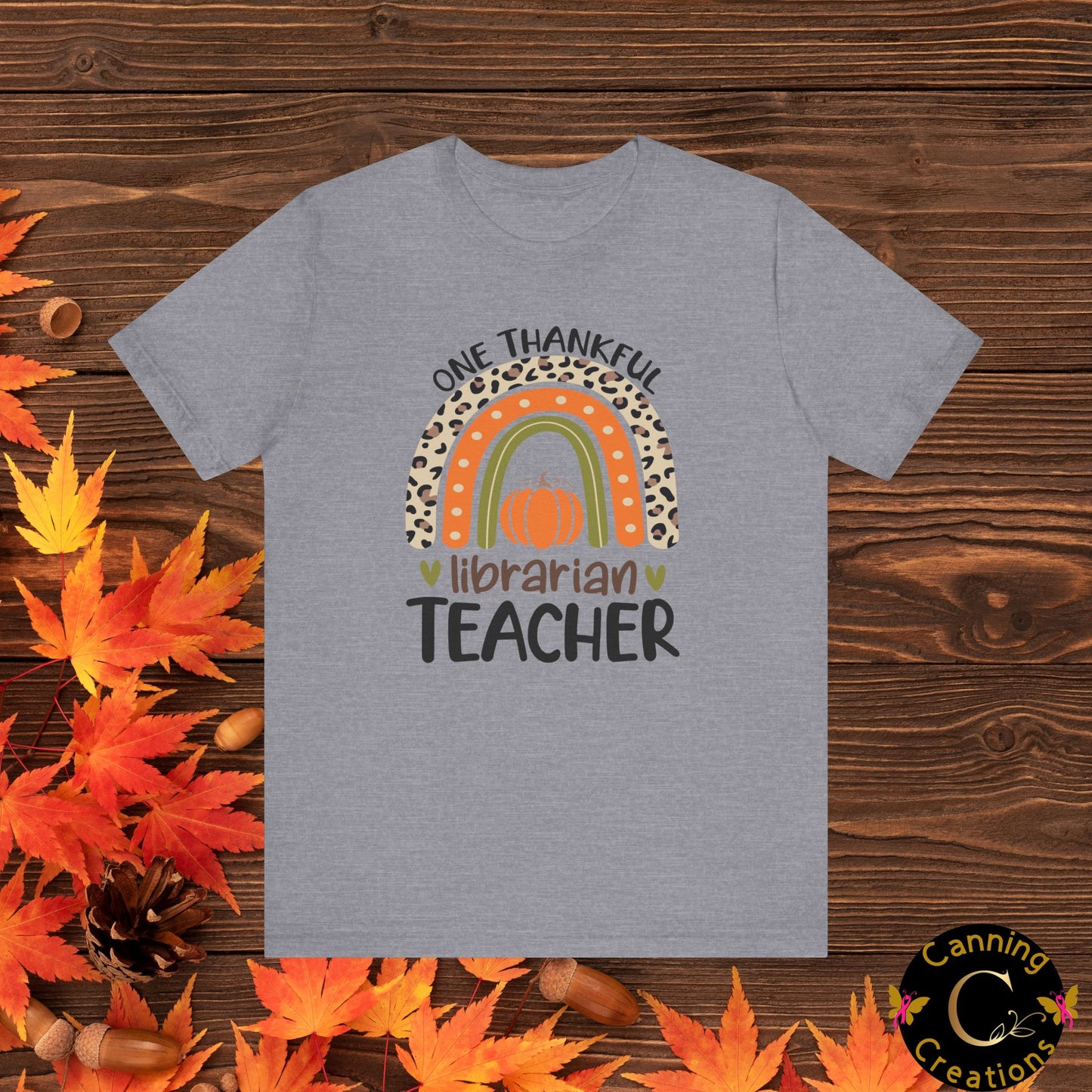 ONE THANKFUL LIBRARIAN TEACHER: Unisex Jersey Short Sleeve Tee