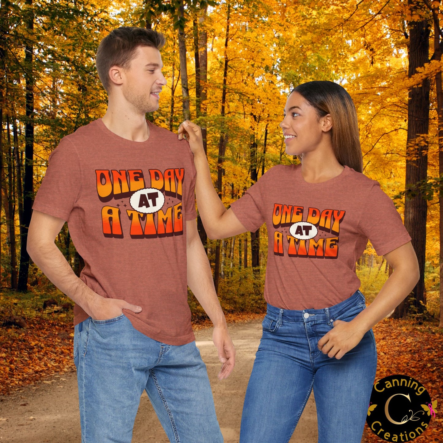 Motivational Unisex Tee - One Day at a Time Design