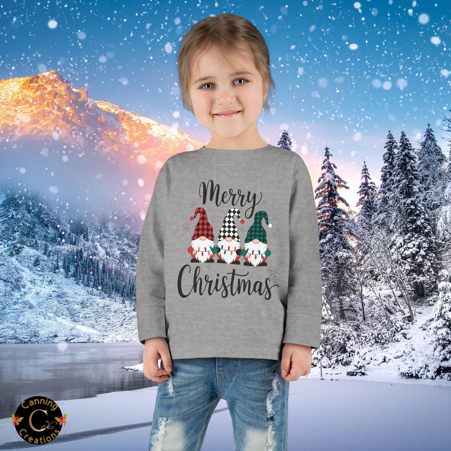 Merry Christmas Toddler Long Sleeve Tee
