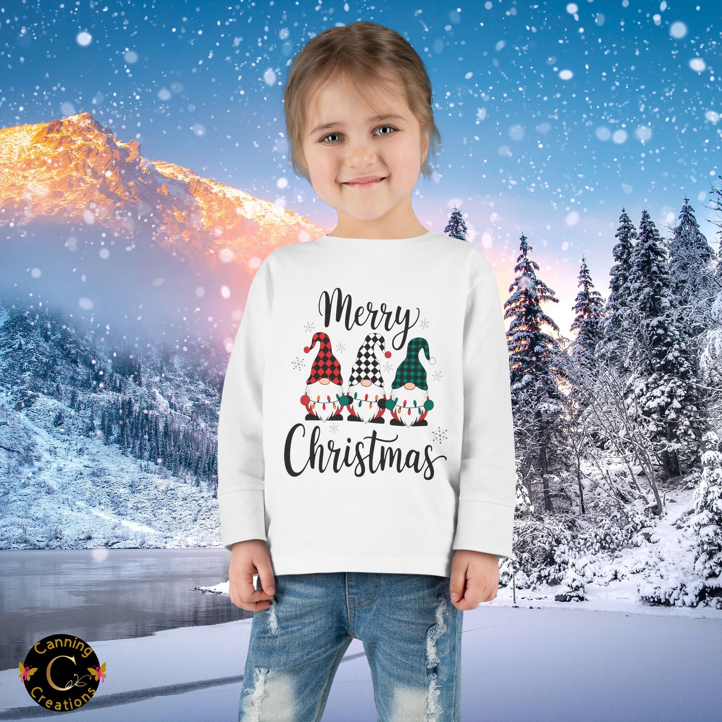 Merry Christmas Toddler Long Sleeve Tee