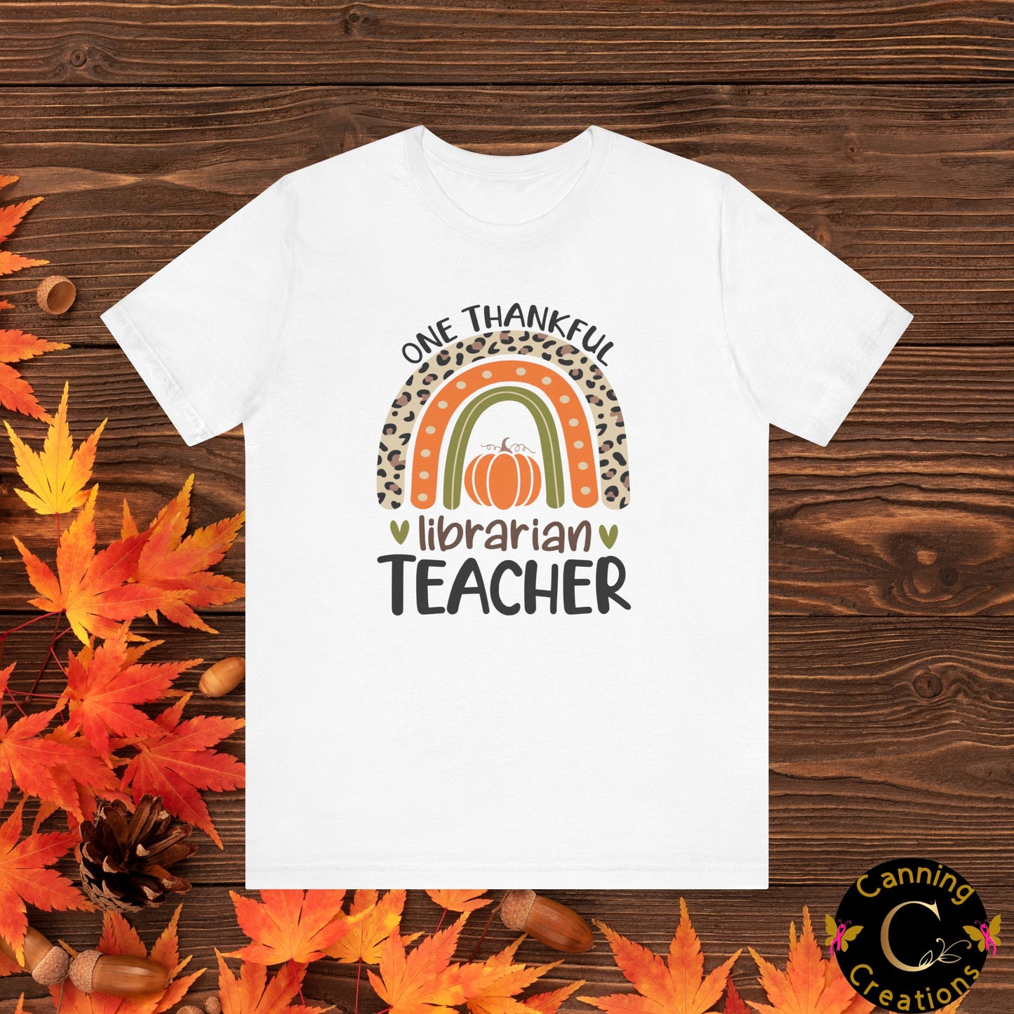 ONE THANKFUL LIBRARIAN TEACHER: Unisex Jersey Short Sleeve Tee