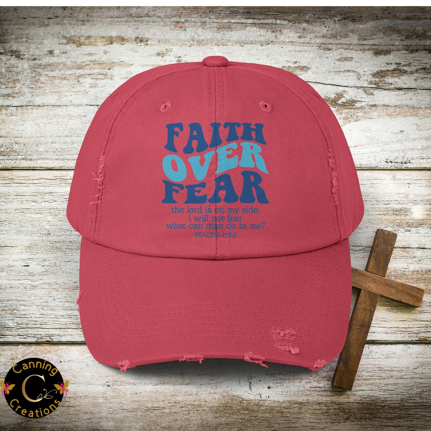 Distressed Cap - Faith over Fear