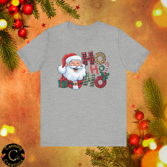 SANTA HO HO HO, Unisex Jersey Short Sleeve Tee