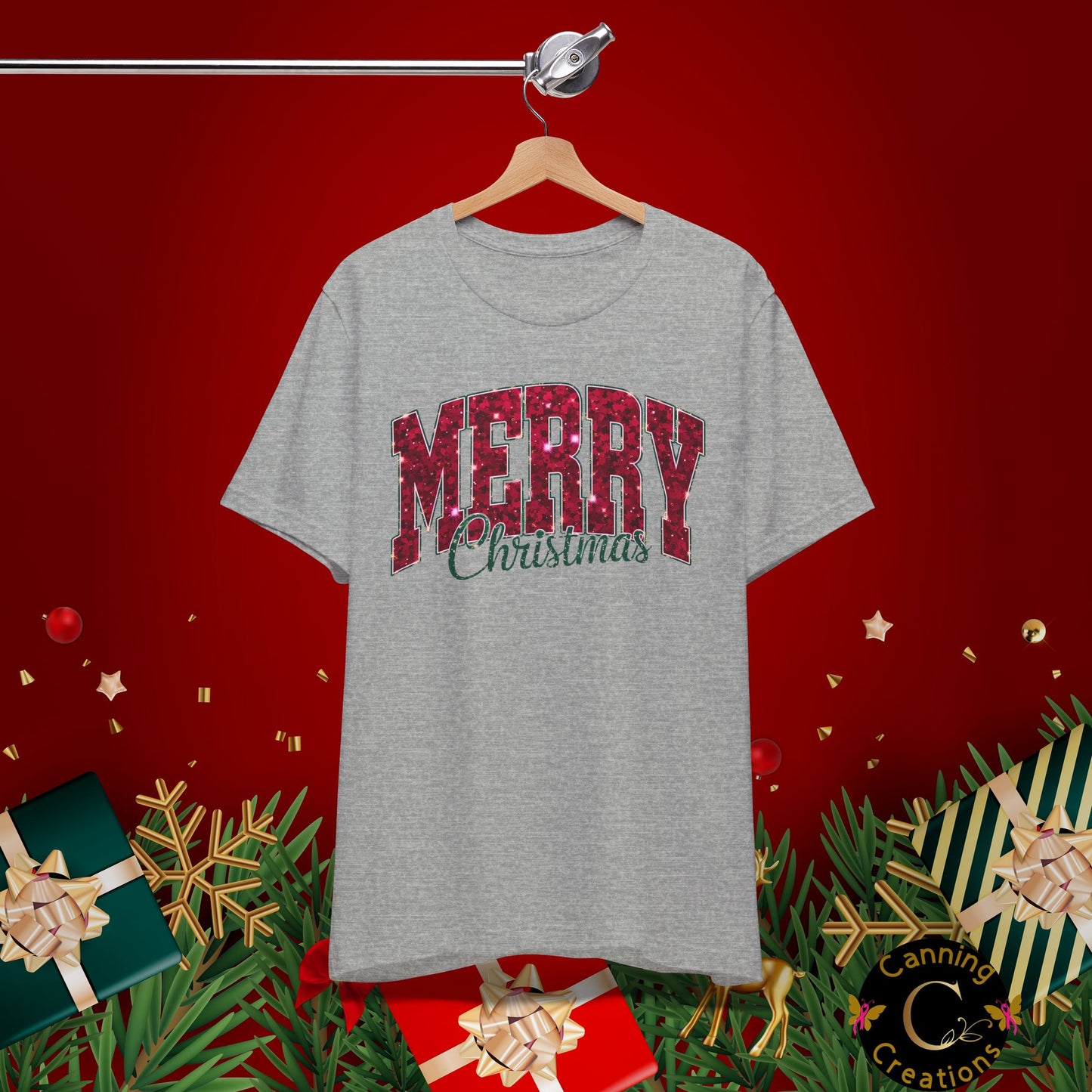 MERRY CHRISTMAS, Unisex Jersey Short Sleeve Tee