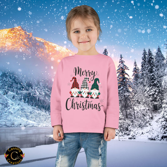 Merry Christmas Toddler Long Sleeve Tee