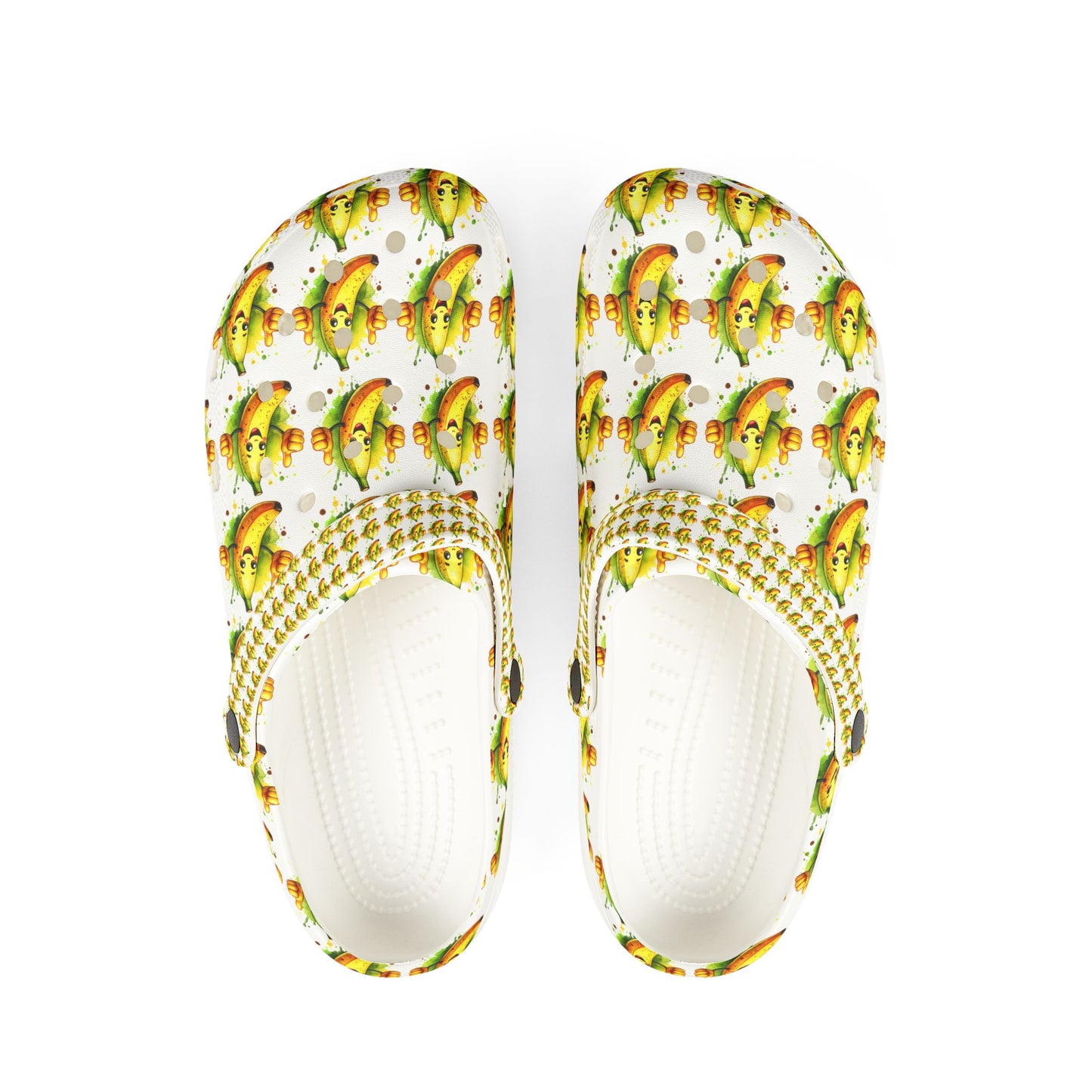 Clogs Funny Banana with Thumbs Up Design