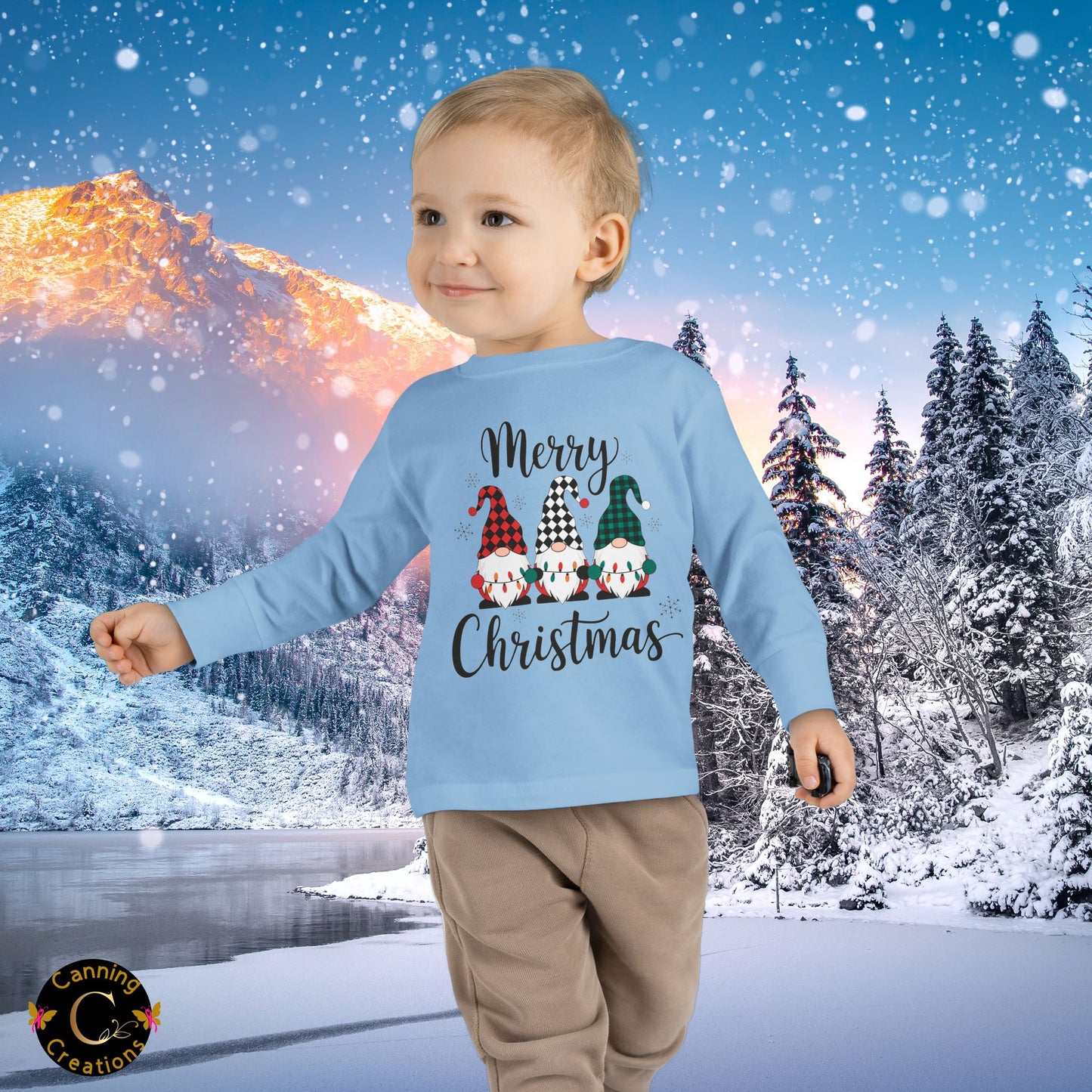 Merry Christmas Toddler Long Sleeve Tee
