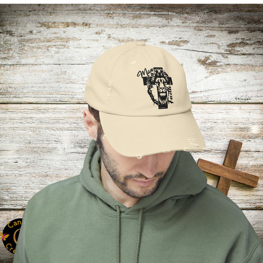 Cap Man of Faith Distressed