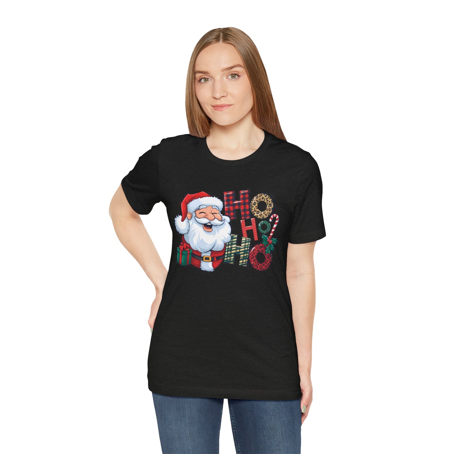 SANTA HO HO HO, Unisex Jersey Short Sleeve Tee