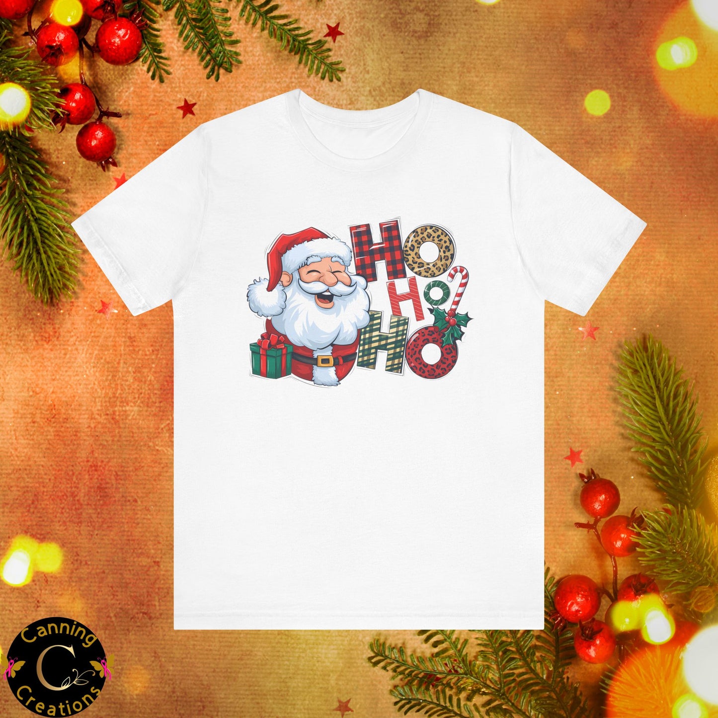 SANTA HO HO HO, Unisex Jersey Short Sleeve Tee