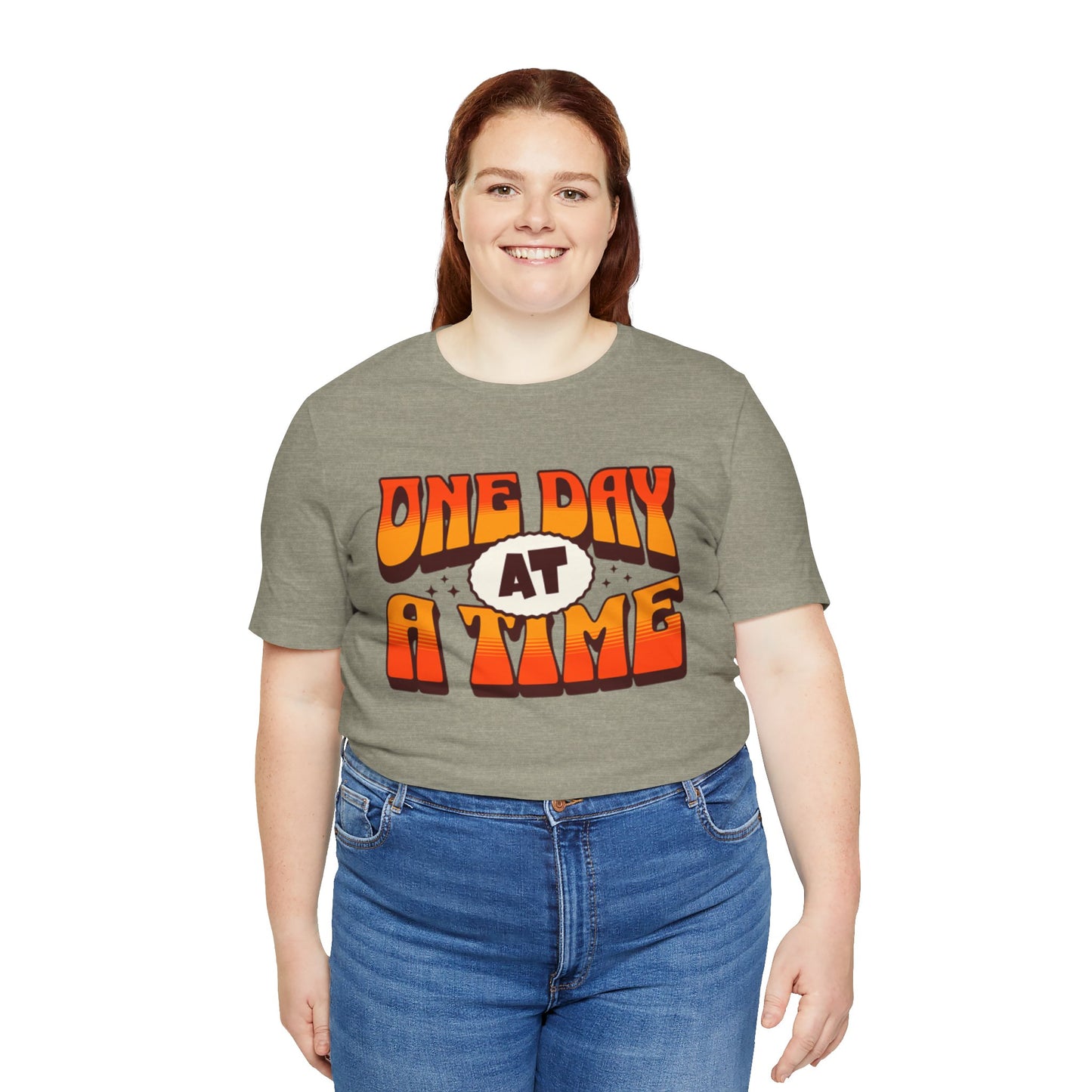 Motivational Unisex Tee - One Day at a Time Design