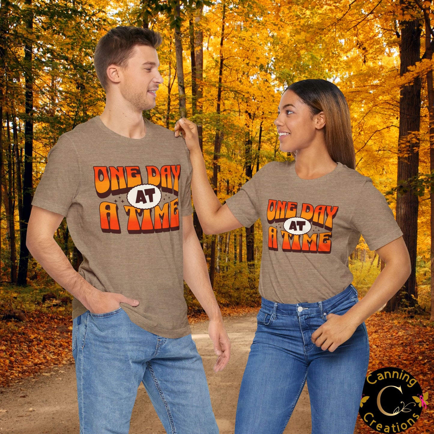 Motivational Unisex Tee - One Day at a Time Design