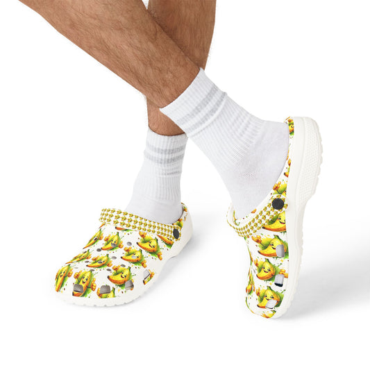 Clogs Funny Banana with Thumbs Up Design