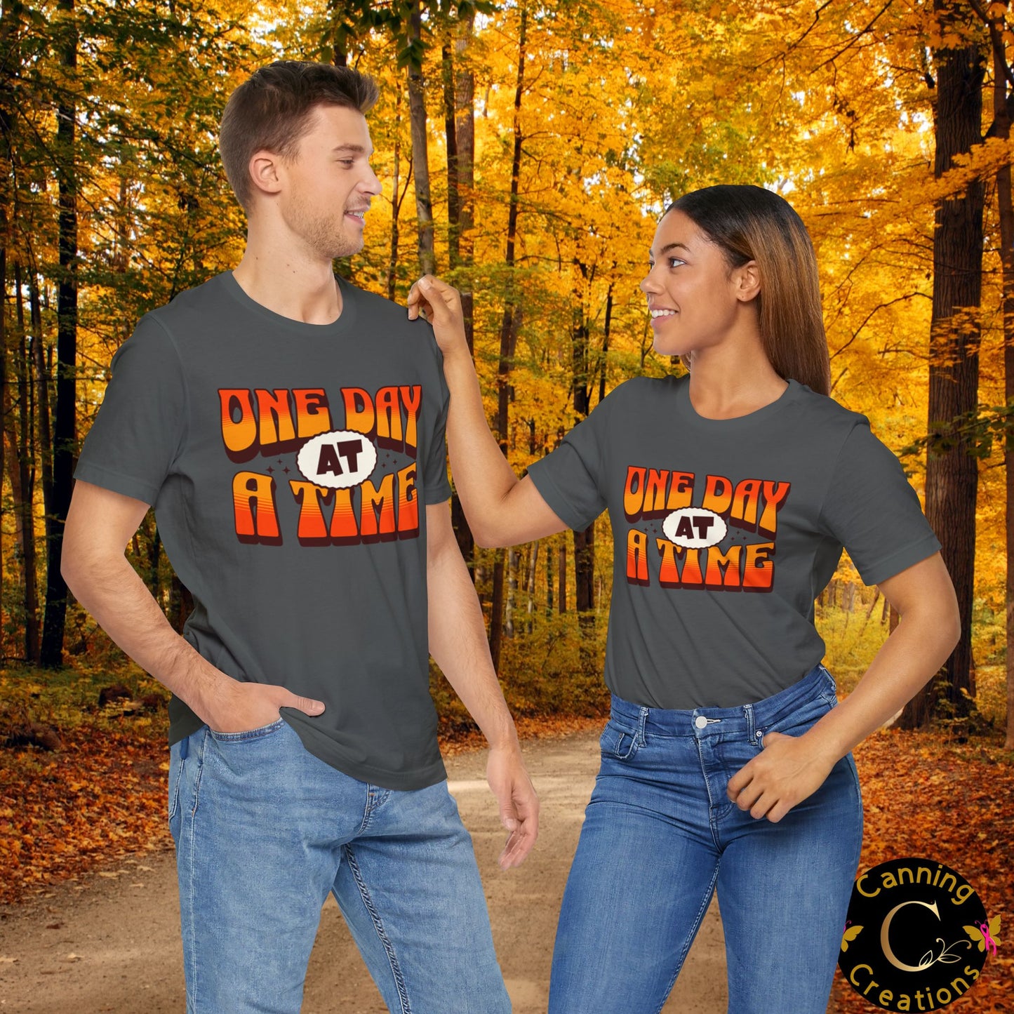 Motivational Unisex Tee - One Day at a Time Design