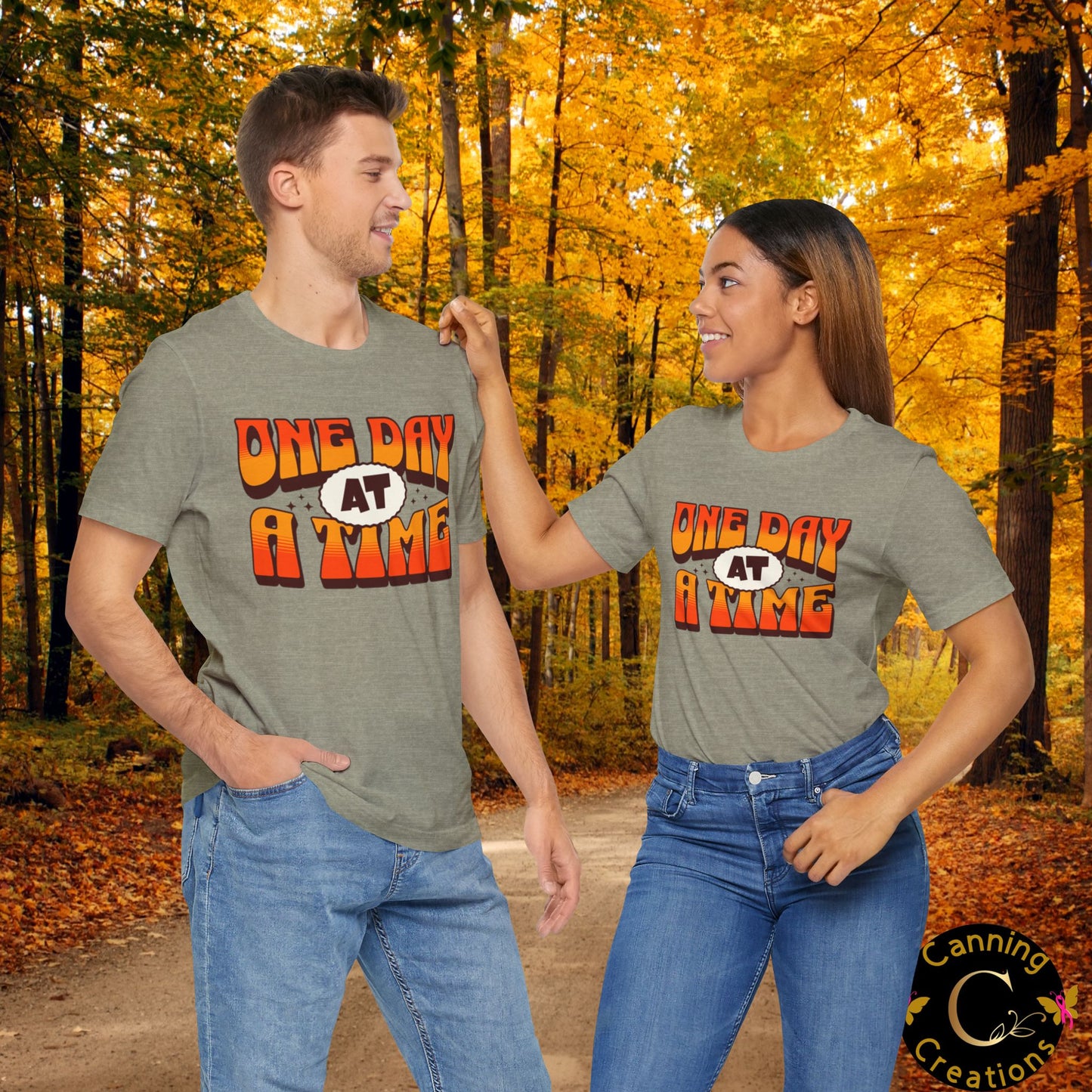 Motivational Unisex Tee - One Day at a Time Design