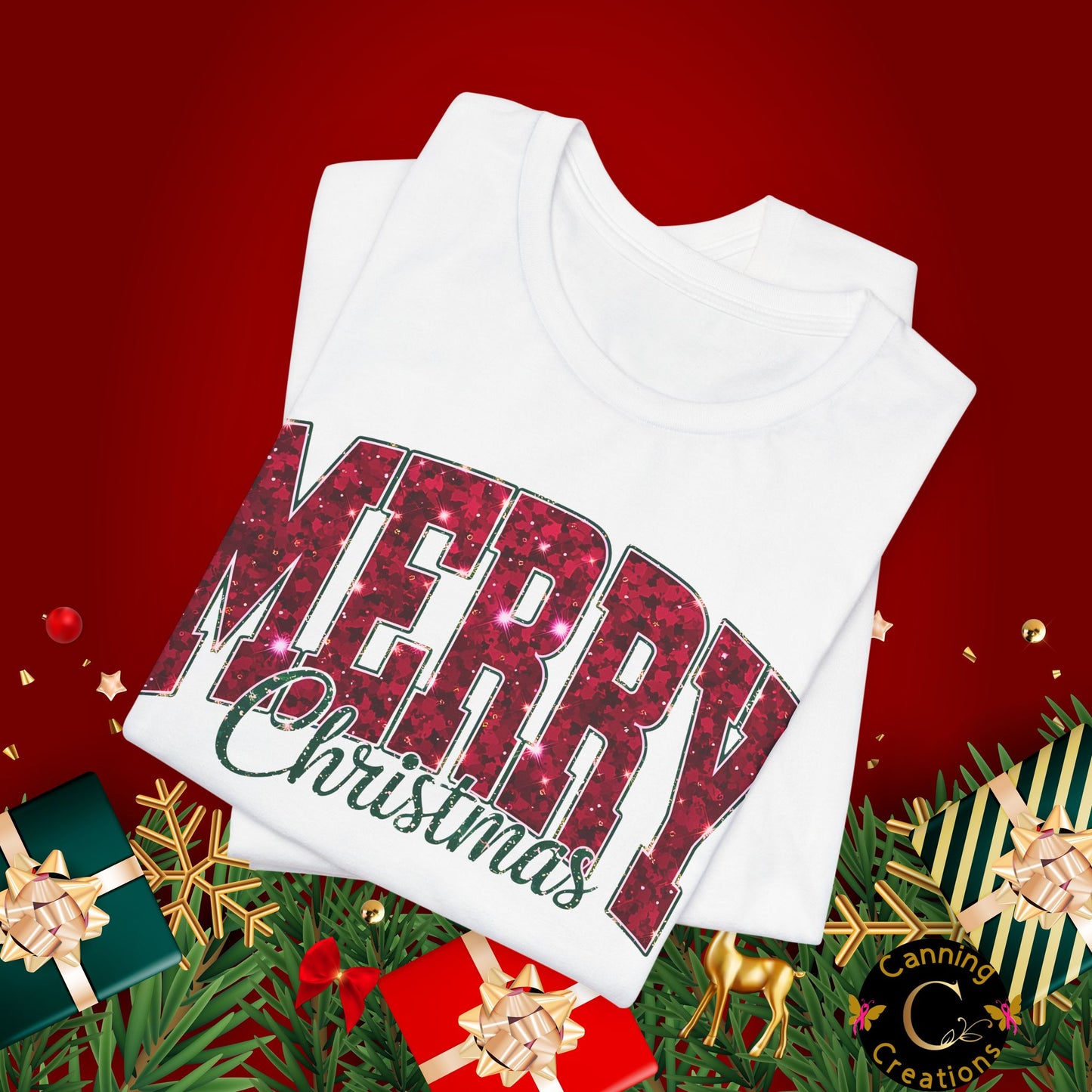 MERRY CHRISTMAS, Unisex Jersey Short Sleeve Tee