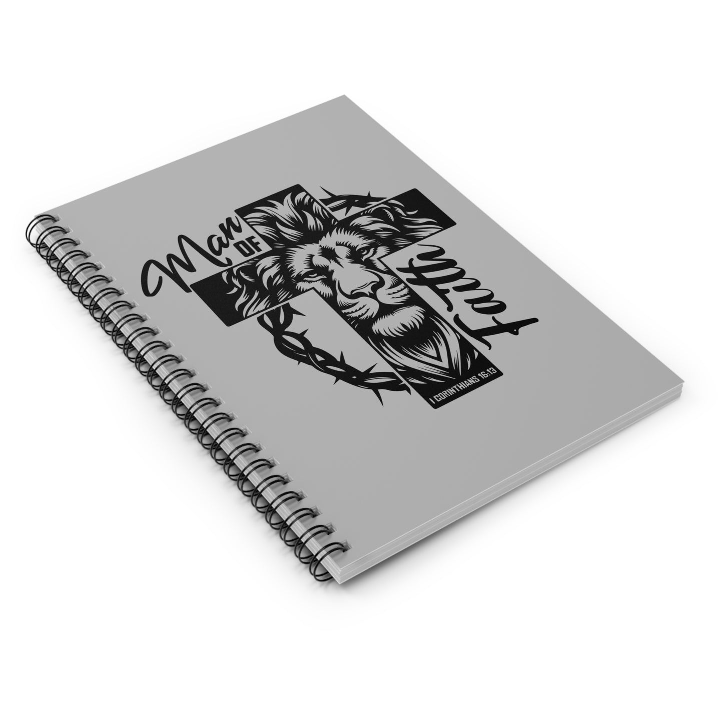 Man of Faith Spiral Notebook - Ruled Line, Keep your prayers, Bible Study Notebook