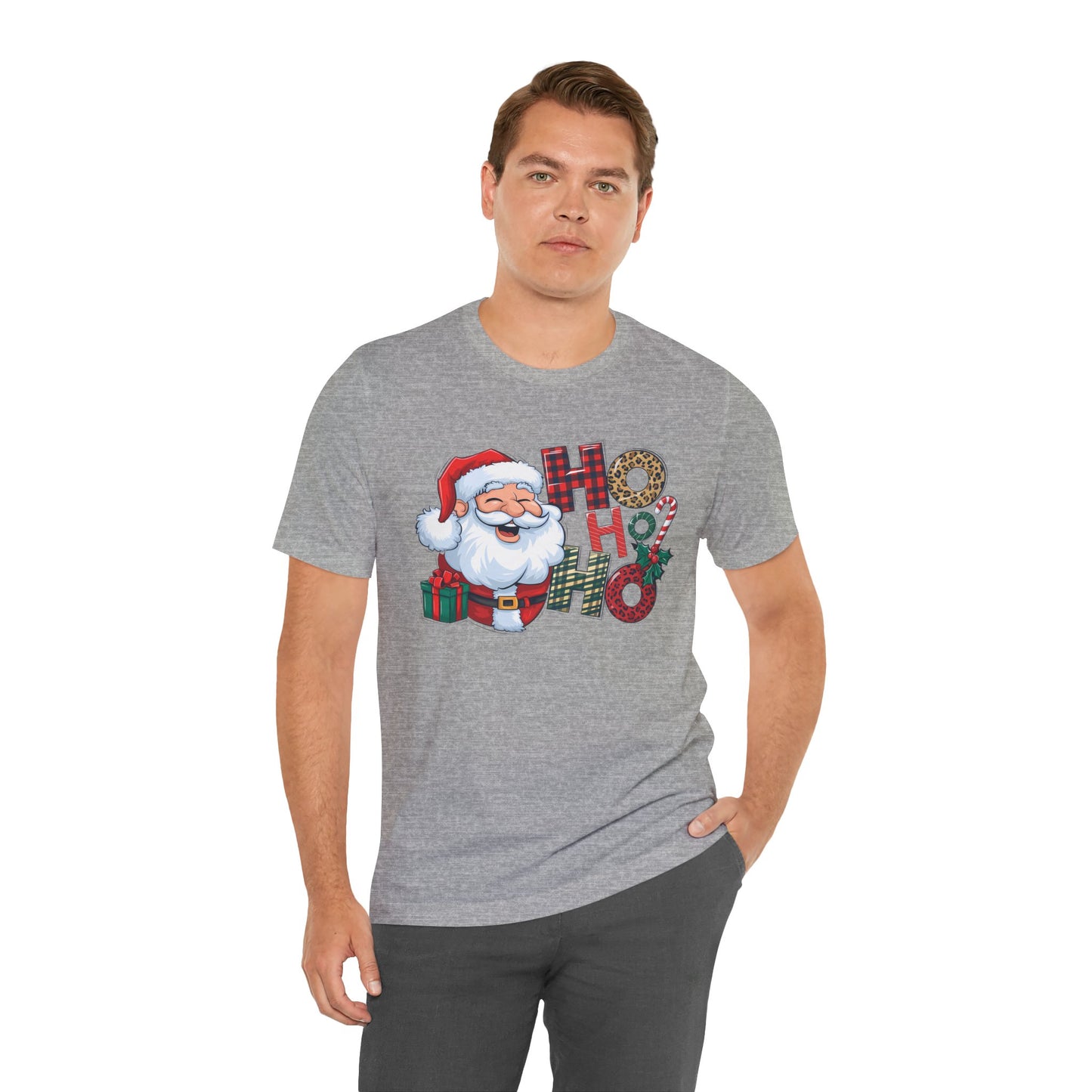 SANTA HO HO HO, Unisex Jersey Short Sleeve Tee
