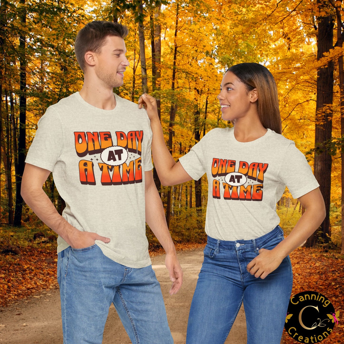 Motivational Unisex Tee - One Day at a Time Design