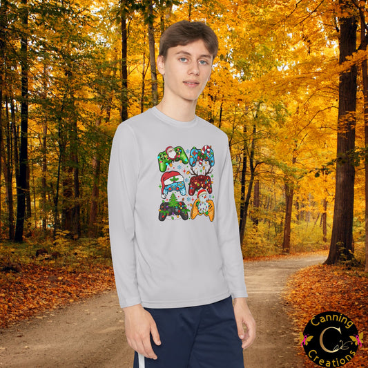 Holiday Remote Control: Youth Long Sleeve Competitor Tee