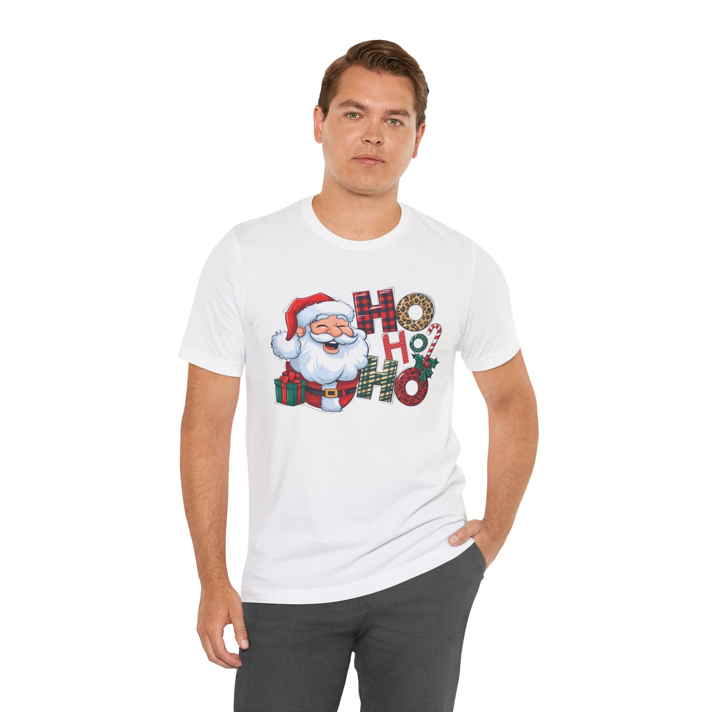 SANTA HO HO HO, Unisex Jersey Short Sleeve Tee