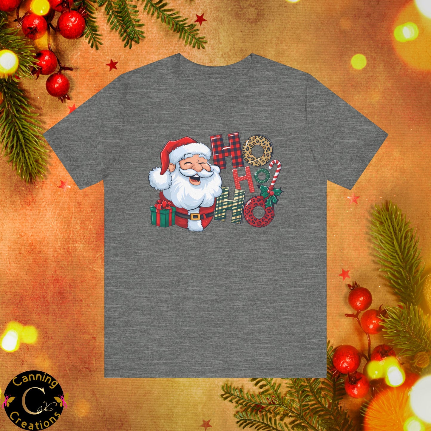 SANTA HO HO HO, Unisex Jersey Short Sleeve Tee