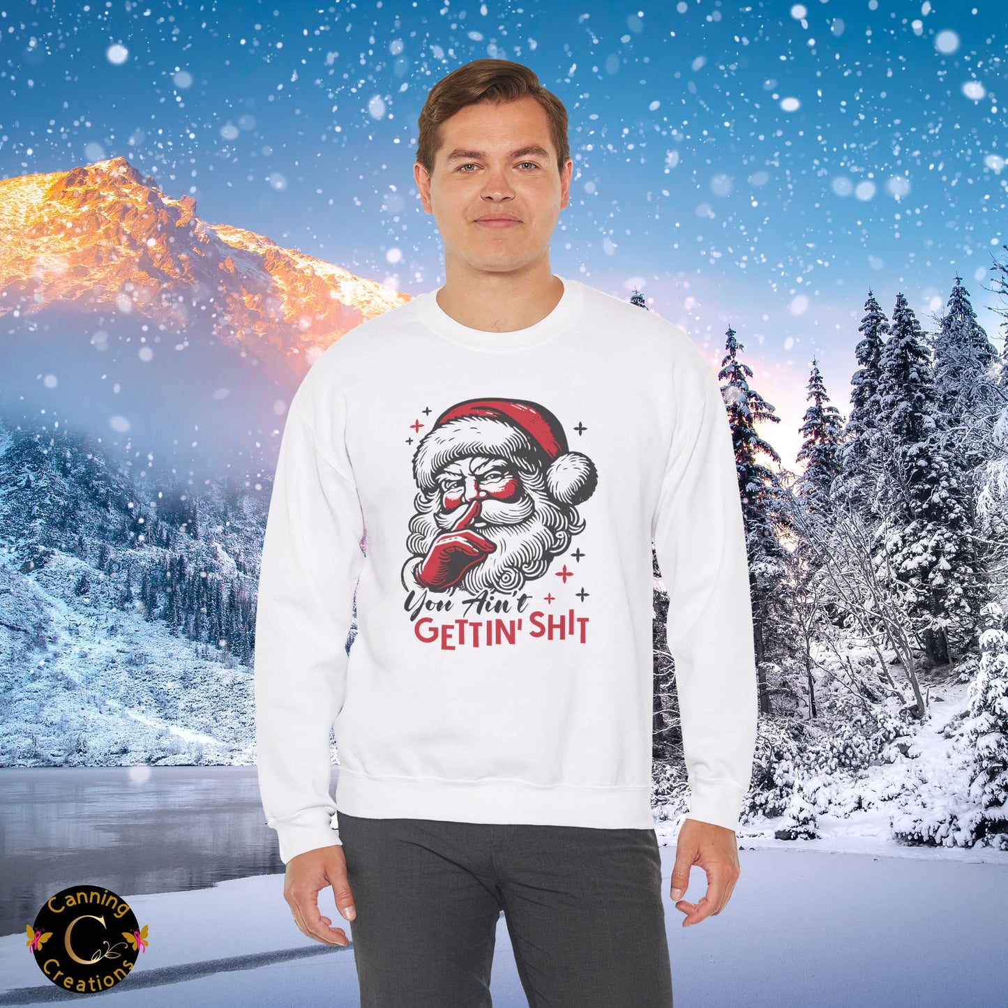 Funny Unisex Sweatshirt - You Ain't Getting Shit Design