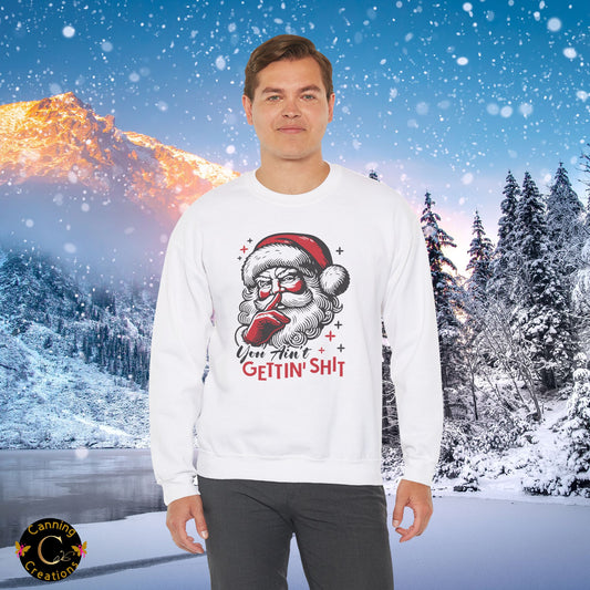 Funny Unisex Sweatshirt - You Ain't Getting Shit Design