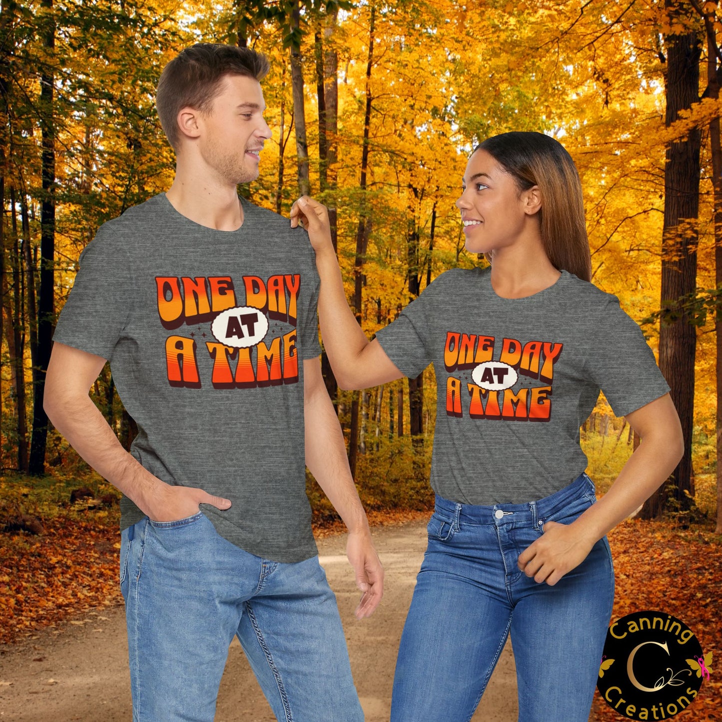 Motivational Unisex Tee - One Day at a Time Design
