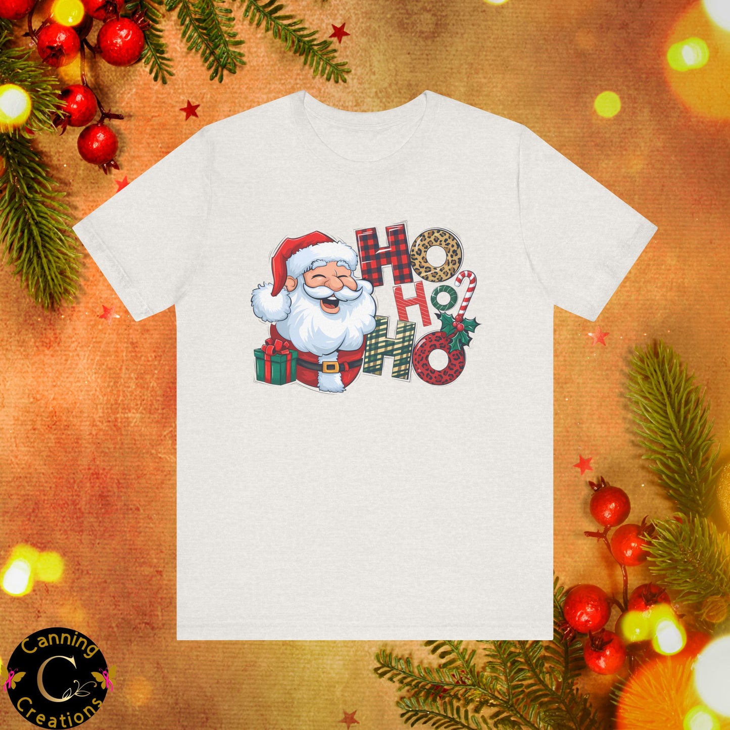 SANTA HO HO HO, Unisex Jersey Short Sleeve Tee