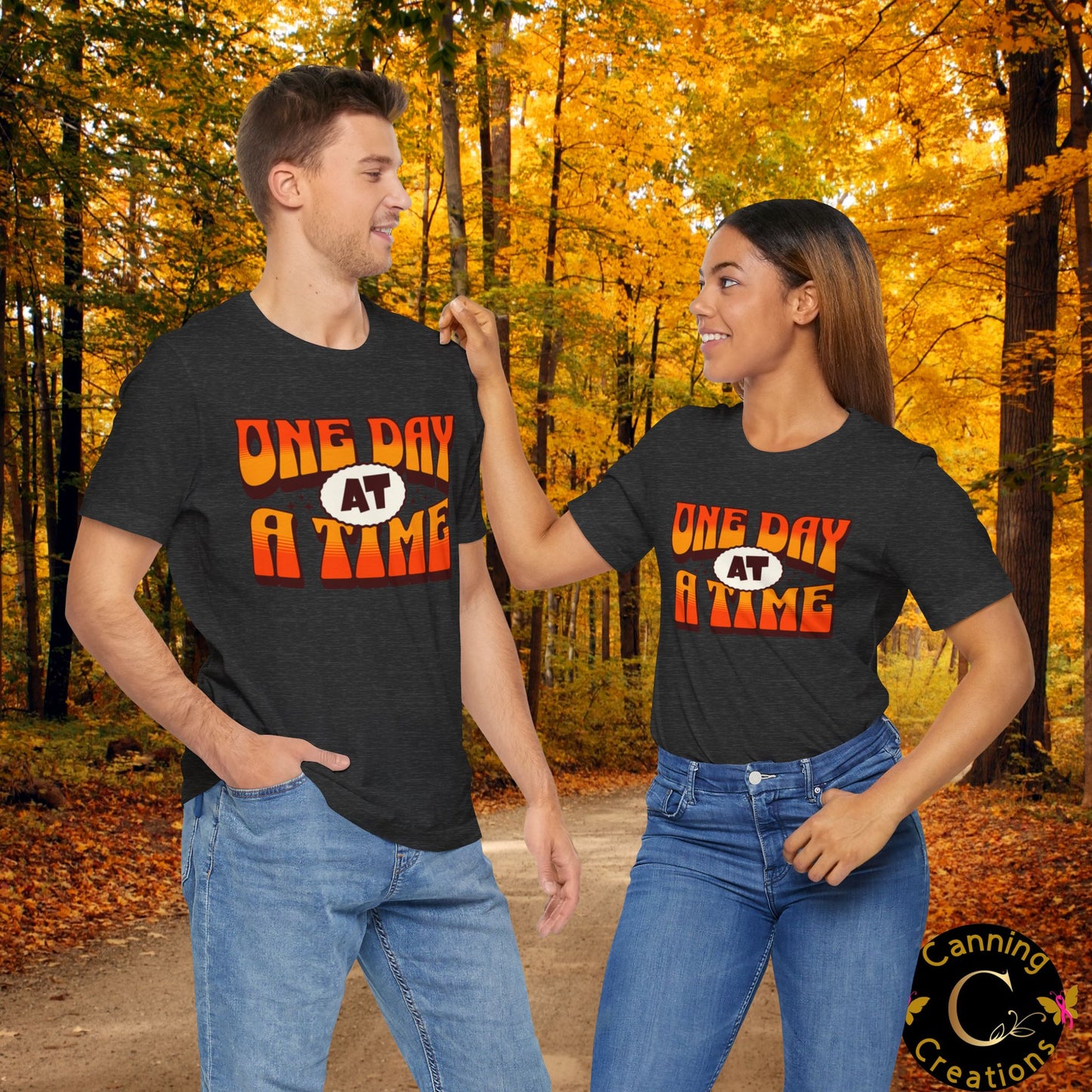 Motivational Unisex Tee - One Day at a Time Design