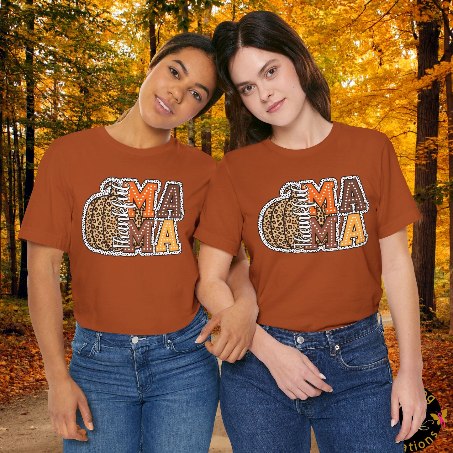 Thankful Mama Thanksgiving , Unisex Jersey Short Sleeve Tee