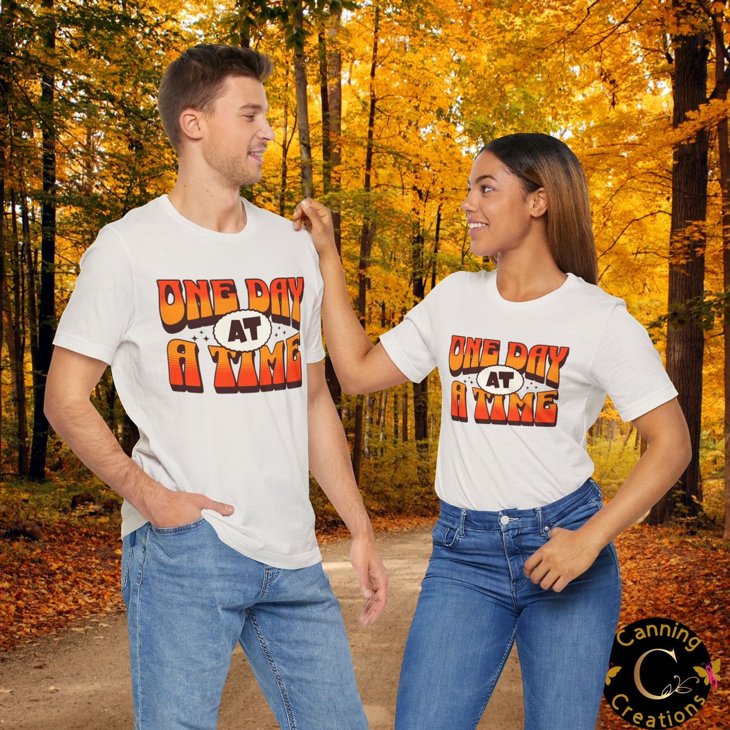 Motivational Unisex Tee - One Day at a Time Design