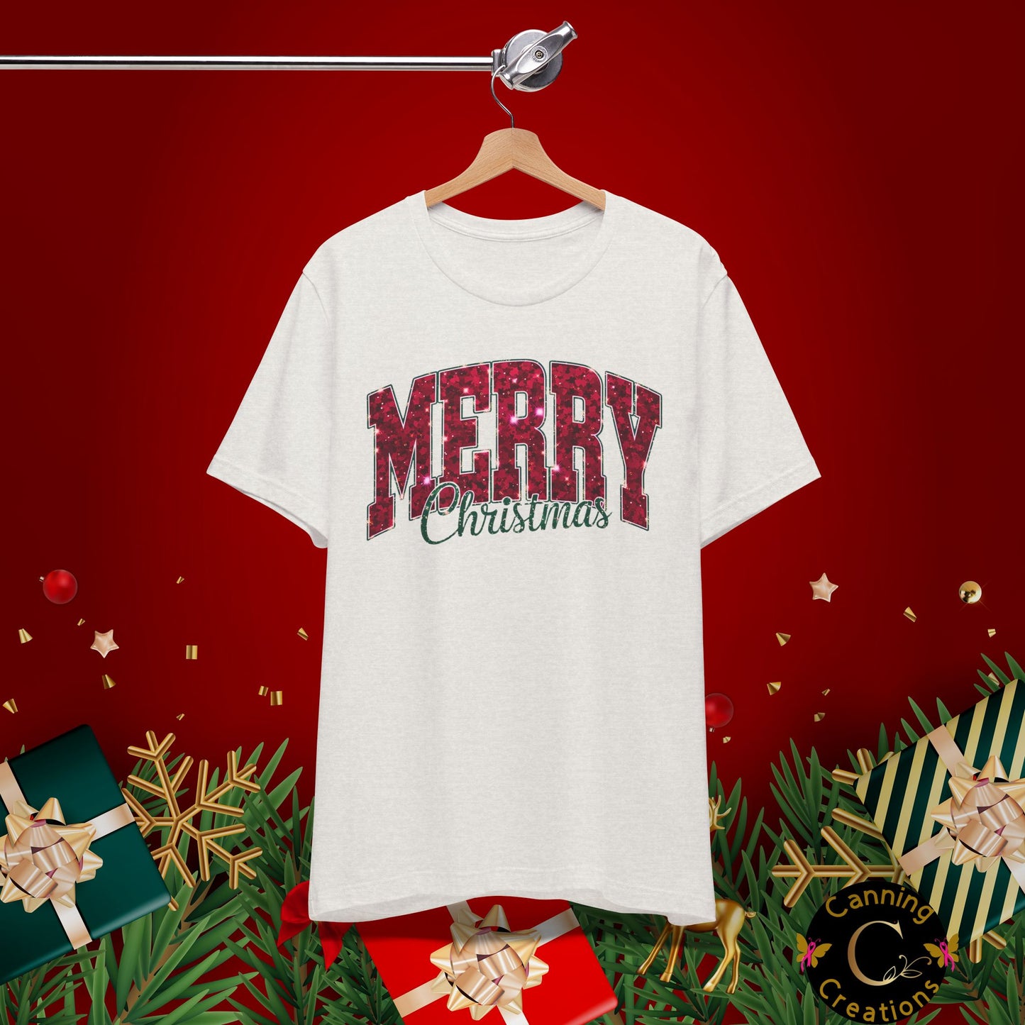 MERRY CHRISTMAS, Unisex Jersey Short Sleeve Tee