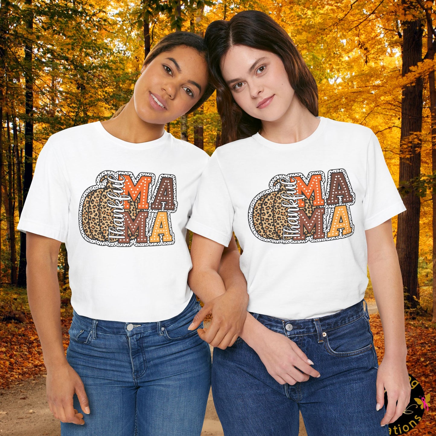 Thankful Mama Thanksgiving , Unisex Jersey Short Sleeve Tee