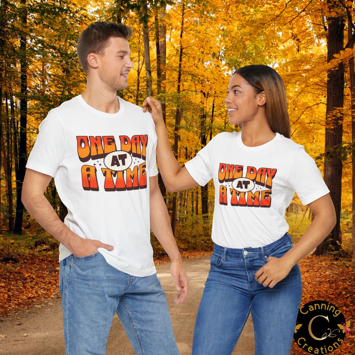 Motivational Unisex Tee - One Day at a Time Design