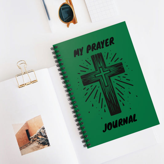 Green Prayer Journal, Meditation Notebook, Spiritual Diary, Religious Planner, Prayer Book for Women