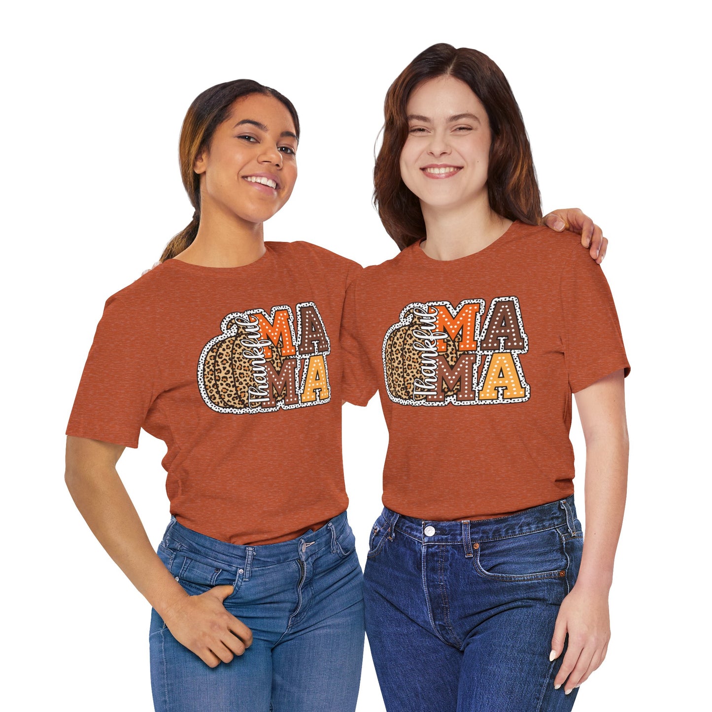 Thankful Mama Thanksgiving , Unisex Jersey Short Sleeve Tee