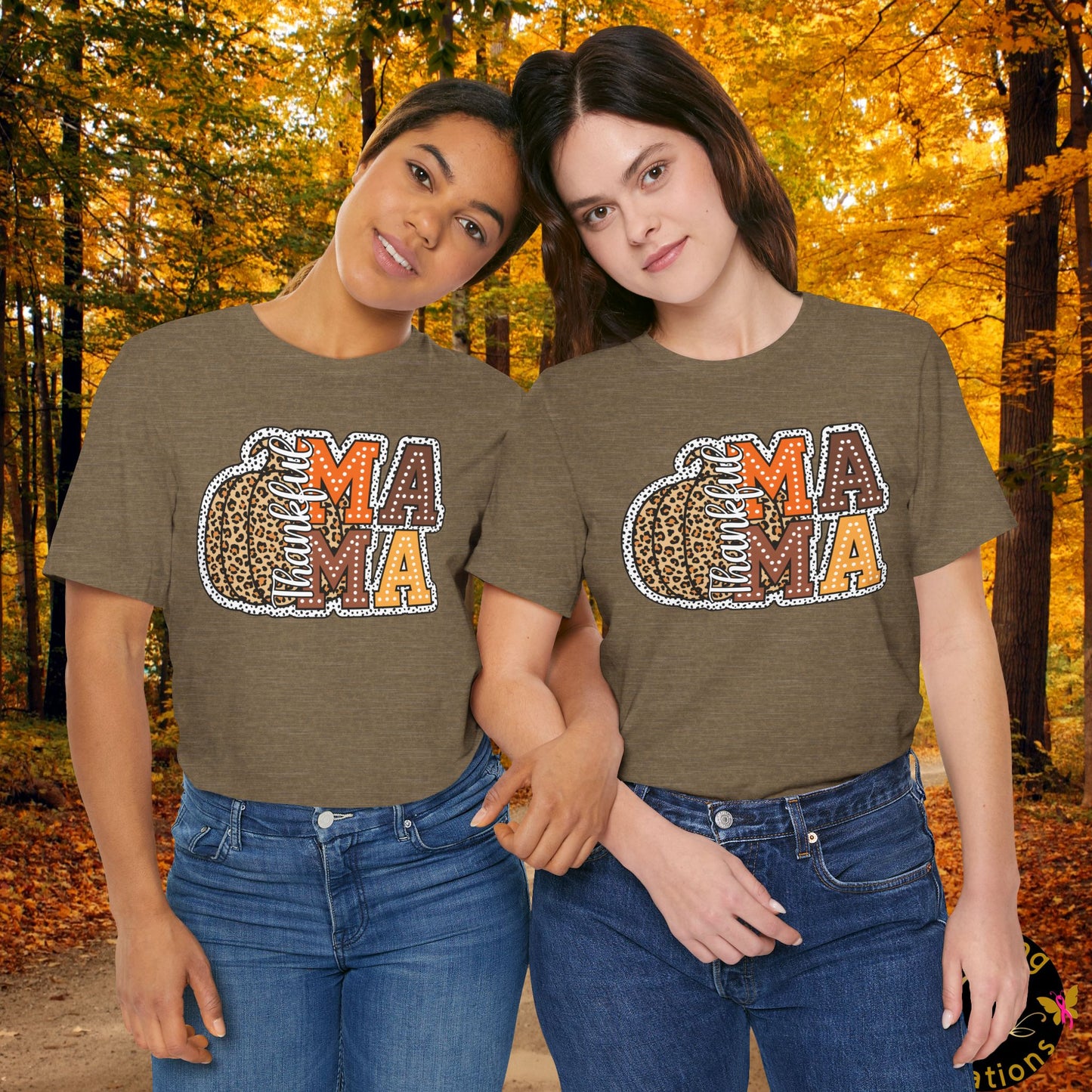 Thankful Mama Thanksgiving , Unisex Jersey Short Sleeve Tee