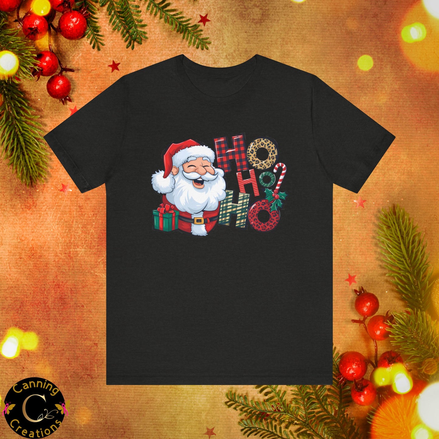 SANTA HO HO HO, Unisex Jersey Short Sleeve Tee